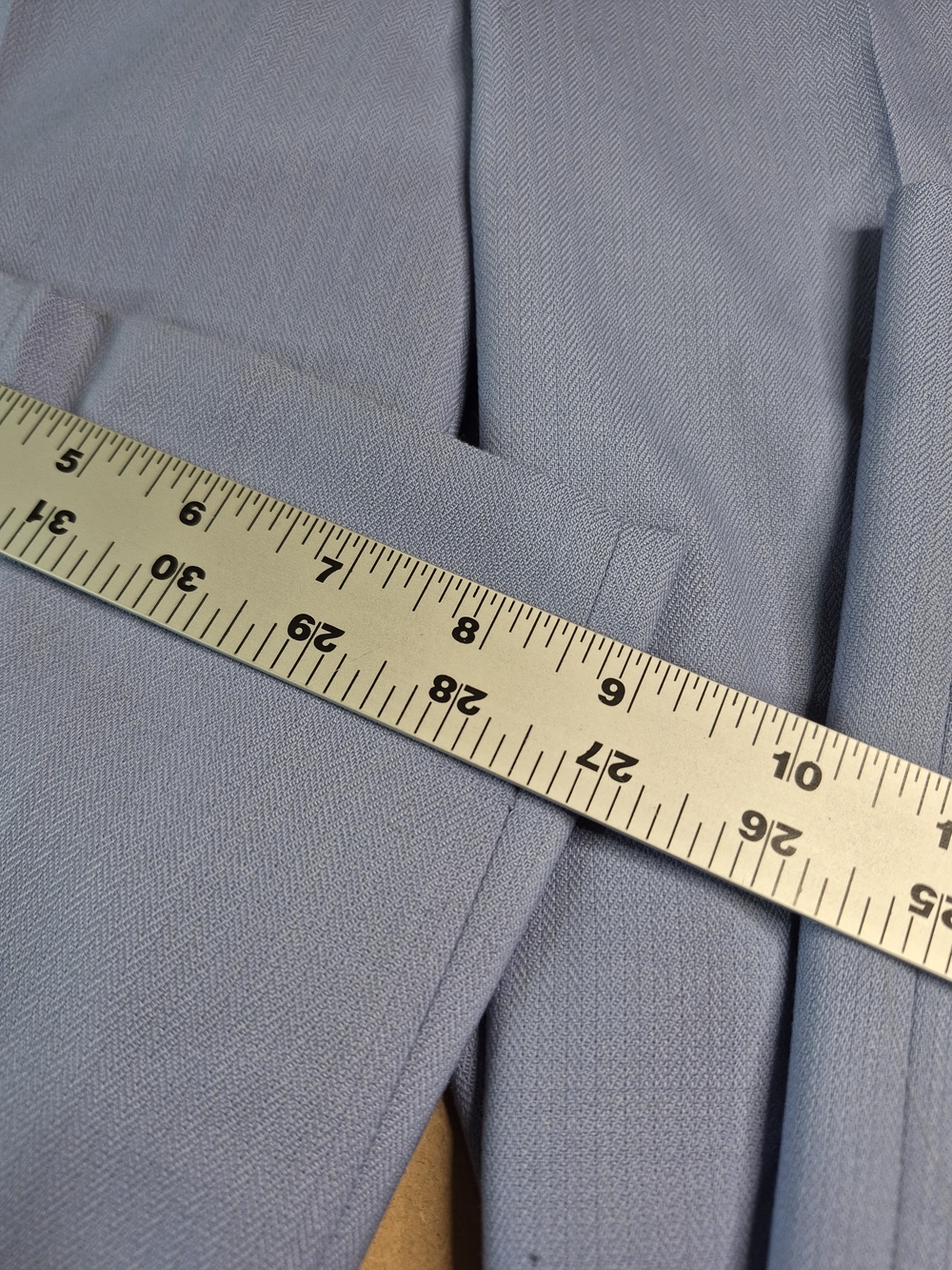 Light Blue Women’s Tailored Dress Pants - Picture 2 of 11
